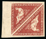 Stamp of South Africa » Cape of Good Hope 1863-64 1d brownish red mint marginal pair with excellent margins