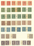 Stamp of France » Collections 1903-1906, sur une page, ensemble de bonnes valeurs