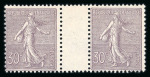 Stamp of France » Collections 1903-1906, sur une page, ensemble de bonnes valeurs