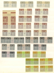 Stamp of France » Collections 1893-1924, sur plusieurs pages de classeur, collection