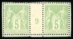 Stamp of France » Collections 1893-1924, sur plusieurs pages de classeur, collection