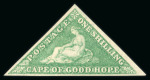 Stamp of South Africa » Cape of Good Hope 1863-64 1s bright emerald-green mint