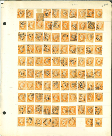 Stamp of France » Collections 1863, Spectaculaire ensemble de près de 4000 timbres Napoléon dentelé 40c