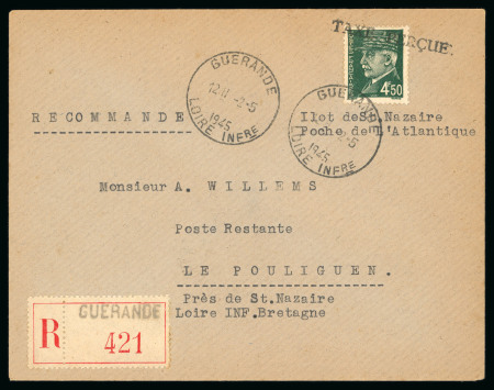 Stamp of France » Libération 1944, Incroyable stock de + de 600 lettres recommandées