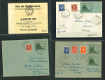 Stamp of France » Libération 1945, Ensemble de 11 lettres affranchies avec timbres