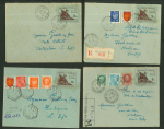 Stamp of France » Libération 1945, Ensemble de 11 lettres affranchies avec timbres
