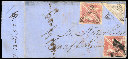 Stamp of South Africa » Cape of Good Hope 1862 ABERDEEN to GRAAFF-REINETT1d deep rose-red, TWO