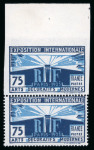 Stamp of France » Variétés et curiosités 1924, Exposition Internationale Y&T n°215 75c, variété