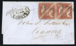Stamp of South Africa » Cape of Good Hope 1855 PORT ELIZABETH to CRADOCKThe local mail with 4d