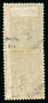 Stamp of Colonies françaises » Zanzibar (Poste française) 1897, Sage Y&T n°32h + 32k, 2 1/2 et 25c sur 1/2 anna