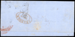 Stamp of South Africa » Cape of Good Hope 1861 PORT ELIZABETH to CRADOCKThe local mail with 4d