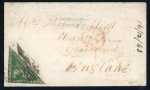 Stamp of South Africa » Cape of Good Hope 1863 (Dec 13) envelope from Uitenhage to England with Perkins Bacon 1s emerald green