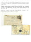 Stamp of South Africa » Cape of Good Hope 1854 CAPE TOWN to WELLINGTON, ENGLAND (COVER1)Cover