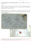 Stamp of South Africa » Cape of Good Hope 1854 CAPE TOWN to WELLINGTON, ENGLAND (COVER1)Cover
