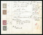 Stamp of South Africa » Transvaal » 1902-03 Watermark Crown CA » Imperforate Colour Trials Ink Recipes: Four pages from the De La Rue Ink Recipe Book