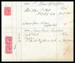 Stamp of South Africa » Transvaal » 1902-03 Watermark Crown CA » Imperforate Colour Trials Ink Recipes: Four pages from the De La Rue Ink Recipe Book