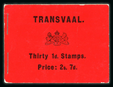 Stamp of South Africa » Transvaal » Booklets Booklets 1905 (July) 2/7d. black on red (Type 1)An