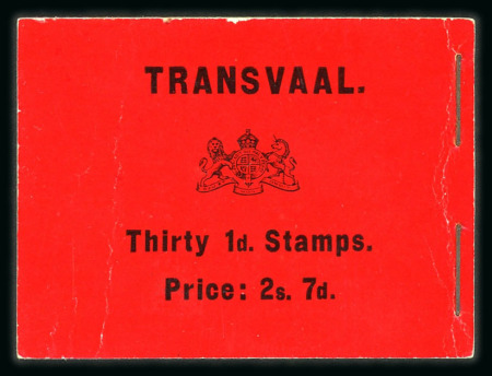 Stamp of South Africa » Transvaal » Booklets Booklets1905 (July) 2/7d. black on red (Type 1)A
