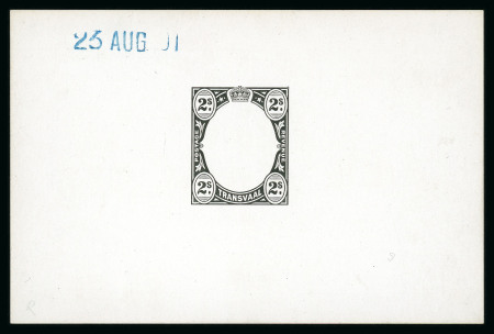 Stamp of South Africa » Transvaal » 1902-03 Watermark Crown CA » Die Proofs 1902-03 Watermarked Crown CA Die Proofs 2/- frame