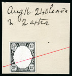 Stamp of South Africa » Transvaal » 1902-03 Watermark Crown CA » Die Proofs 1901-02 De La Rue striking book pieces, with head-only and 1/2d to £5 frame-only set of fourteen die proofs with additional 1s and 2s