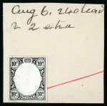 Stamp of South Africa » Transvaal » 1902-03 Watermark Crown CA » Die Proofs 1901-02 De La Rue striking book pieces, with head-only and 1/2d to £5 frame-only set of fourteen die proofs with additional 1s and 2s