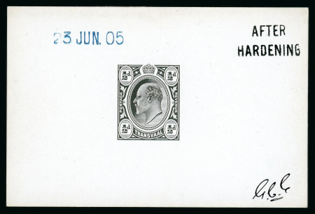 Stamp of South Africa » Transvaal » 1905-09 Watermark Multiple Crown CA Monocolours » Die Proofs 1905-09 Watermark Multiple Crown CA Monocolours Die