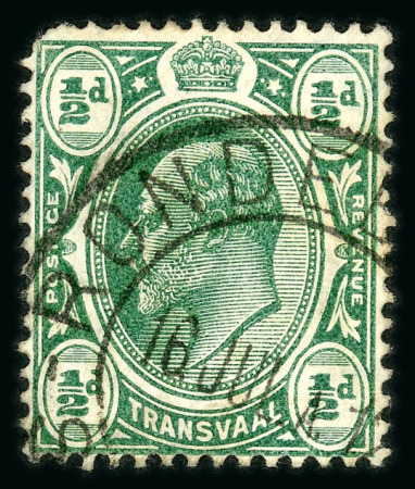 Stamp of South Africa » Transvaal » 1904-09 Watermark Multiple Crown CA  » Issued Stamps  1904-09 wmk multi CA 4d, 6d and 1905 monocolour 1/2d (rounded corner) with watermark inverted