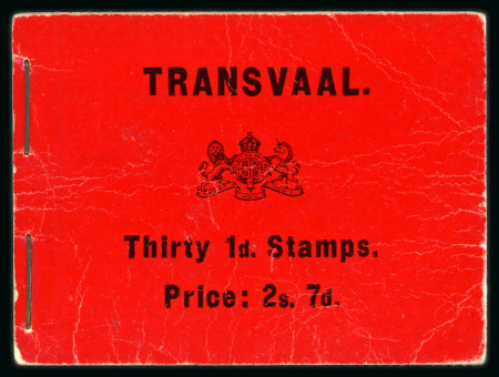 Stamp of South Africa » Transvaal » Booklets Booklets 1905 (July) 2/7d. black on red (Type 1)A