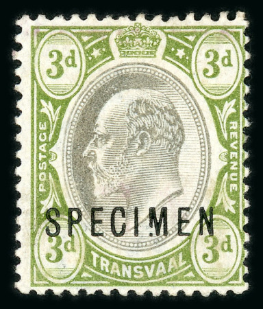 Stamp of South Africa » Transvaal » 1902-03 Watermark Crown CA » Specimens 1902-03 Watermark Crown CA Specimen Stamps 3d.,