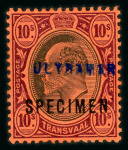 Stamp of South Africa » Transvaal » 1902-03 Watermark Crown CA » Specimens 1902-03 Watermark Crown CA Specimen Stamps 1902