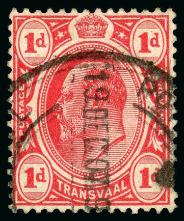 Stamp of South Africa » Transvaal » 1905-09 Watermark Multiple Crown CA Monocolours » Issued Stamps 1d scarlet with error watermark Cabled Anchor, fine used