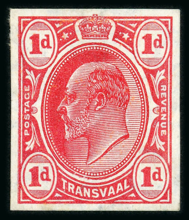 Stamp of South Africa » Transvaal » 1905-09 Watermark Multiple Crown CA Monocolours » Imperforate Colour Trials 1905-09 Watermark Multiple Crown CA Monocolours Imperforate