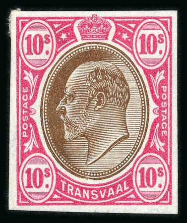 Stamp of South Africa » Transvaal » 1905-09 Watermark Multiple Crown CA Monocolours » Imperforate Colour Trials 1905-09 Watermarked Multiple Crown CA Monocolours