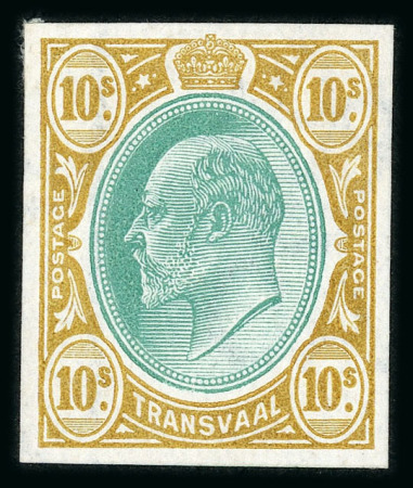 Stamp of South Africa » Transvaal » 1905-09 Watermark Multiple Crown CA Monocolours » Imperforate Colour Trials 1905-09 Watermark Multiple Crown CA Monocolours Imperforate