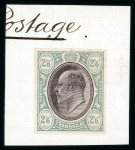 Stamp of South Africa » Transvaal » 1902-03 Watermark Crown CA » Imperforate Colour Trials Appendix C: 2/6d. with heads in black and frames in chestnut, deep olive-yellow and in grey