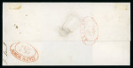 Stamp of South Africa » Cape of Good Hope 1856 wrapper from Aliwal to Cape Town with a 4d deep blue