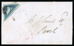 Stamp of South Africa » Cape of Good Hope 1860 cover from Cape town to Paarl bearing 4d deep blue