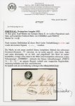 Stamp of Portugal 1853, Queen Maria II, 50 Reis green, on cover to Porto