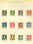 Stamp of Romania » Collections, Lots etc. 1917-19, Collection of 110 stamps on 15 pages from