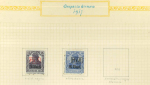 Stamp of Romania » Collections, Lots etc. 1917-19, Collection of 110 stamps on 15 pages from