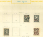 Stamp of Romania » Collections, Lots etc. 1917-19, Collection of 110 stamps on 15 pages from