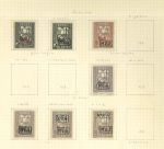 Stamp of Romania » Collections, Lots etc. 1917-19, Collection of 110 stamps on 15 pages from