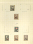 Stamp of Romania » Collections, Lots etc. 1917-19, Collection of 110 stamps on 15 pages from