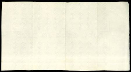 Stamp of South Africa » Cape of Good Hope 1884-90 Cabled Anchor Watermarked part sheet with