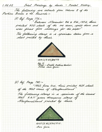 Stamp of South Africa » Cape of Good Hope 1853-63 A handwritten collection pages formed by John Tolbutt for his Cape of Good Hope Collection