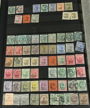 Stamp of Indian States » Indian States Collections and Lots A Lot of Stamps from Duttia, Barwani, Indore, Hyderabad,