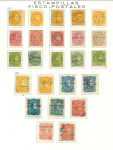 Stamp of Venezuela 1854-1903, small collection of local stamps incl. 1854 Bejuma "Franca" and "Debe" unused, 1876 oval "Correo entre Caracas y Petare" mint
