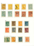 Stamp of Venezuela 1854-1903, small collection of local stamps incl. 1854 Bejuma "Franca" and "Debe" unused, 1876 oval "Correo entre Caracas y Petare" mint