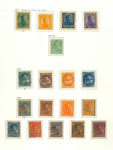 Stamp of Venezuela 1854-1903, small collection of local stamps incl. 1854 Bejuma "Franca" and "Debe" unused, 1876 oval "Correo entre Caracas y Petare" mint