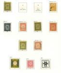 Stamp of Venezuela 1854-1903, small collection of local stamps incl. 1854 Bejuma "Franca" and "Debe" unused, 1876 oval "Correo entre Caracas y Petare" mint